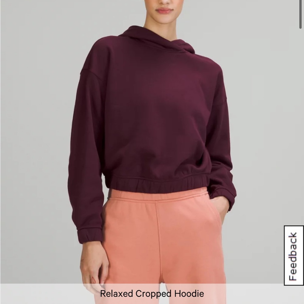 Lululemon Relaxed Cropped Hoodie